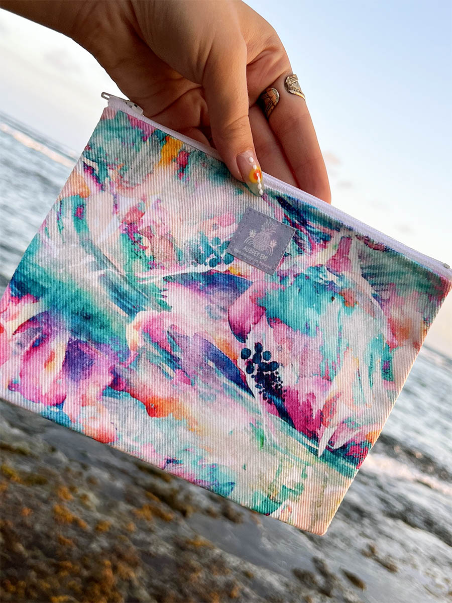 Ocean Hibiscus Small Pouch