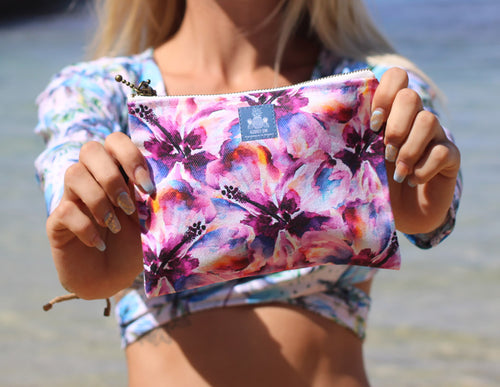 Wild Hibiscus Pouch (Pencil/Sm/Med/Lg)