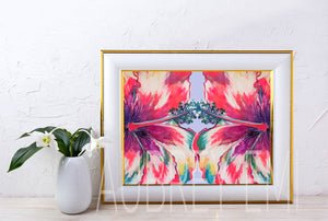 Mirror Hibiscus Wall Art
