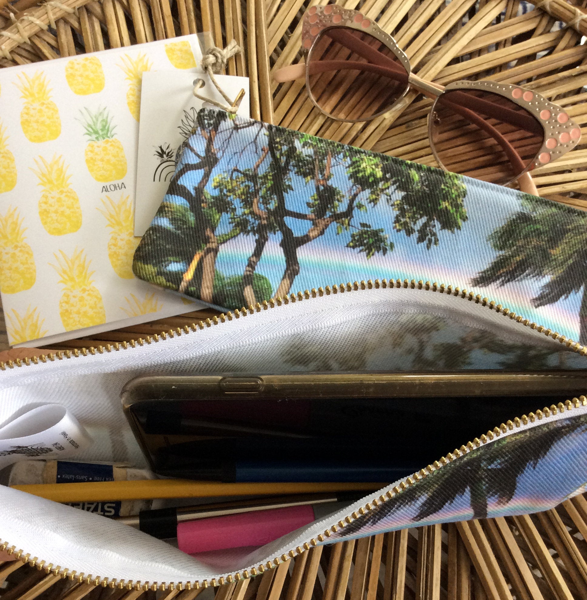 Yellow Pineapple Greeting Card