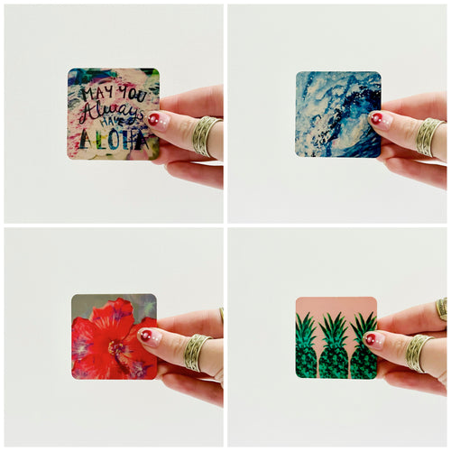 Assorted Styles of Wood Magnets