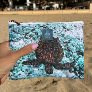 Swimming Honu Small Pouch