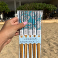 Chopsticks "Blue Monstera Print"