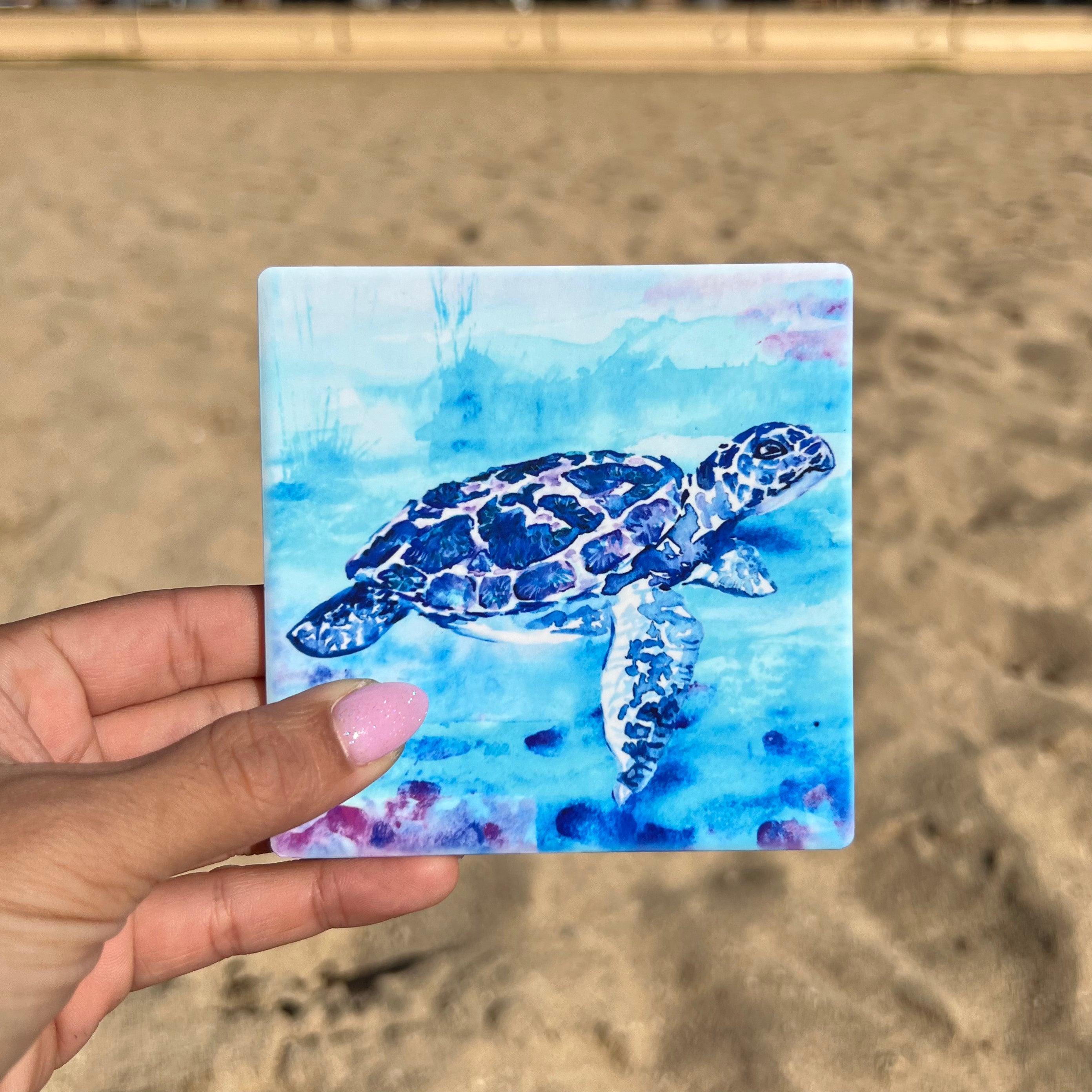 Blue Honu Coaster