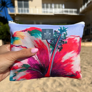 Colorful Hibiscus Small Pouch
